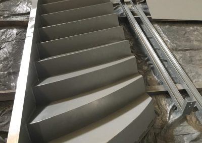 escaleras realiadas en carpintería metálica tecmebi de ponferrada